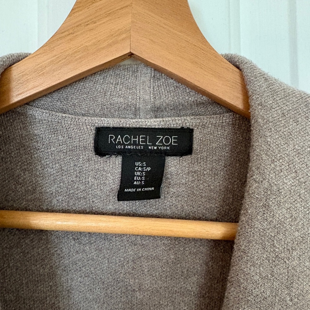 Rachel Zoe Taupe Women's Cardigan - Picture 3 of 4